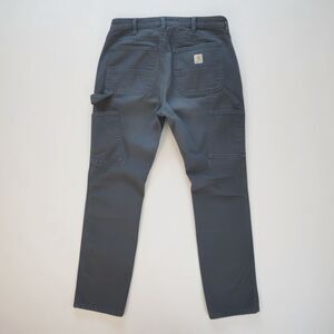 Carhartt Rugged Flex Pants Women's Size 8 Short Gray Relaxed Carpenter Fit